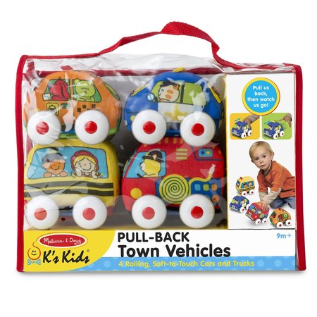 Melissa & Doug Pull-Back Vehicles Baby and Toddler Toy 9168